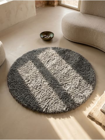KADIMA DESIGN Teppich Hochflor Shaggy Waschbar Einfarbig SALZACH Strapazierfähig in Hellgrau