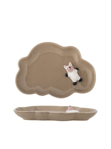 Bloomingville Dolly Teller aus Steingut in braun