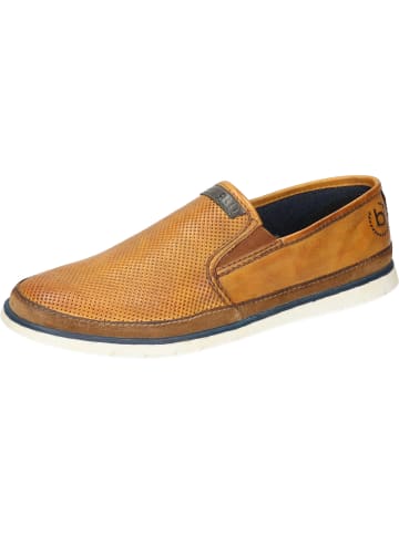 Bugatti Denim Klassische Slipper in cognac