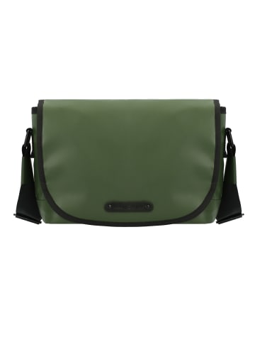 Greenburry Upcycled Tarpaulin Umhängetasche 27 cm in olive