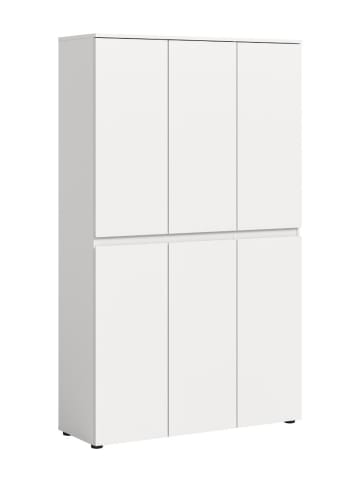 ebuy24 Kleiderschrank Scarpa Weiß 105 x 37 cm