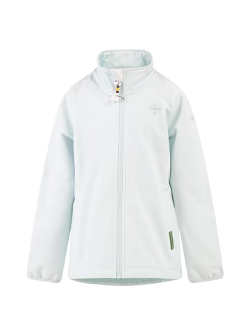 Schmuddelwedda Mädchen Softshelljacke - Recyceltes Material in Blaumint-280