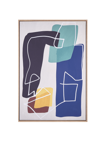 Beliani Canvas FRISA in Bunt/Braun - (W) 63 x (H) 93 x (L) 5 cm