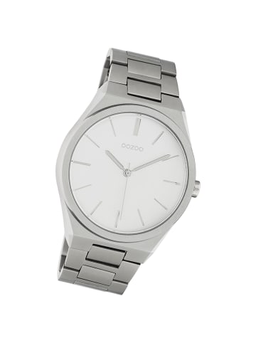 Oozoo Analog-Armbanduhr Oozoo Timepieces silber groß (ca. 40mm)