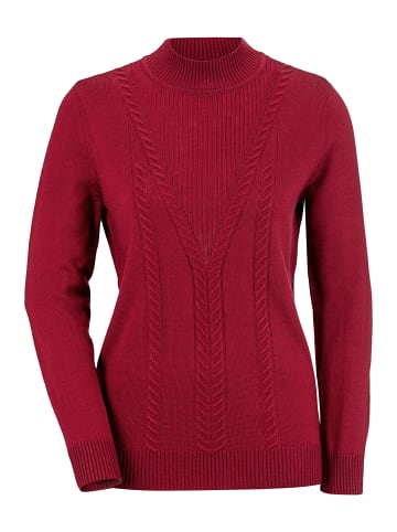 WITT WEIDEN Stehkragenpullover in kirschrot