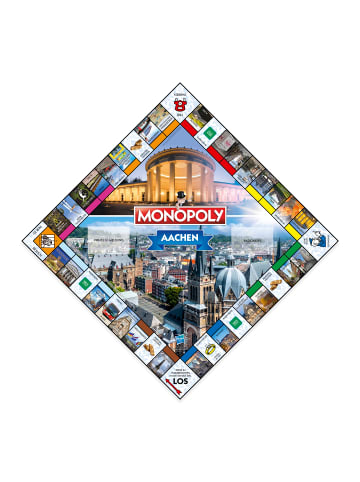 Winning Moves Monopoly - Aachen Brettspiel Gesellschaftsspiel Cityedition in bunt