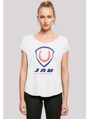 F4NT4STIC Long Cut T-Shirt JAM Showjumping in weiß