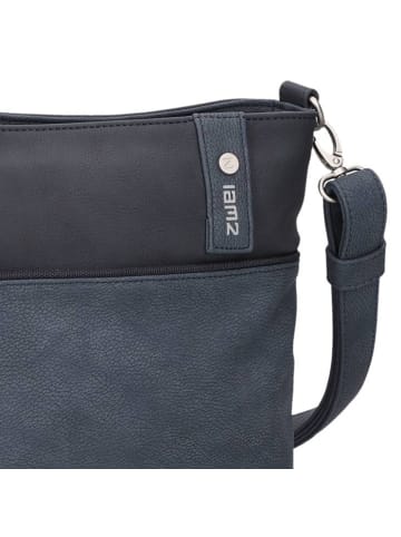 Zwei Jana Umhängetasche 27 cm in nubuk ink