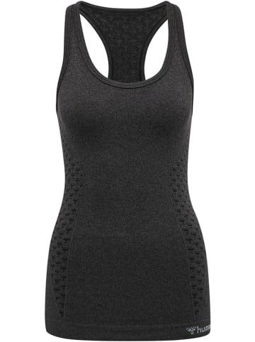 Hummel Hummel T-Shirt Hmlci Yoga Damen Dehnbarem Schnelltrocknend Nahtlosen in BLACK MELANGE