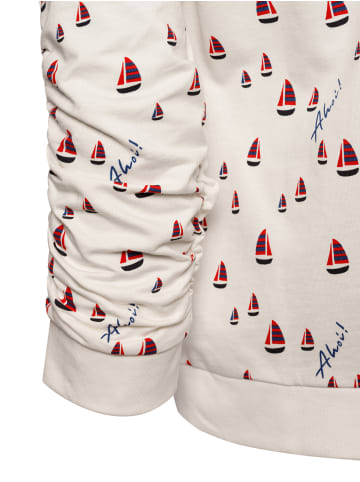 Franco Callegari Sweatshirt in weiß rot