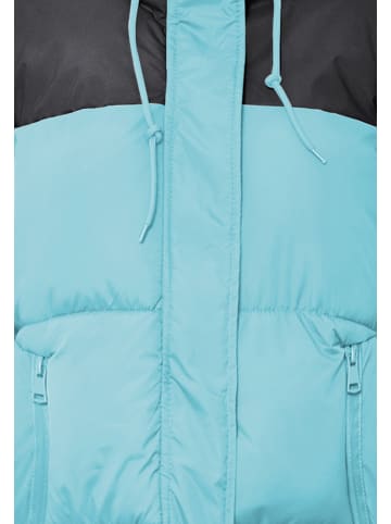 myMO ATHLSR Damen Wattierte Steppjacke in Türkis Schwarz