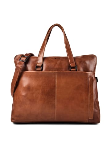 Newport Aktentasche Leder 39 cm Laptopfach caramel