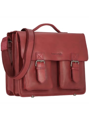 Greenland Nature Aktentasche Leder 39 cm bordeaux