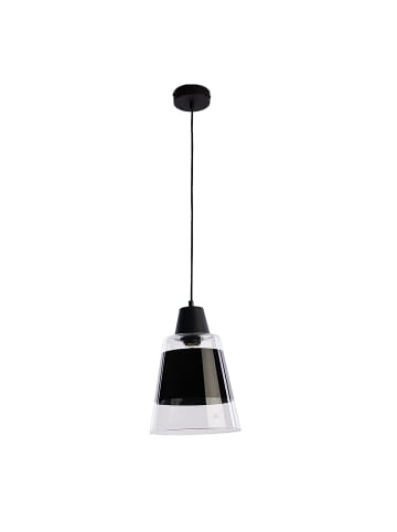 Licht-Erlebnisse Pendelleuchte Ø 22 x (T)120 cm in Grau Schwarz