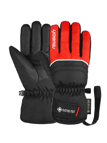 Reusch Fingerhandschuhe Teddy GORE-TEX in 7705 black/fire red