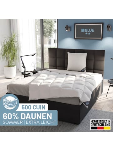 Spessarttraum Extra leichte Daunendecke "Blue" in weiß