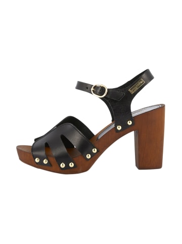 Les Tropéziennes par M Belarbi Sandalen mit Lederabsatz Les Tabara Schwarz