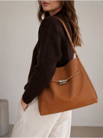collezione alessandro Schultertasche " Milano " in braun