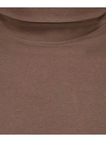 Ragman Langarm-T-Shirt in braun