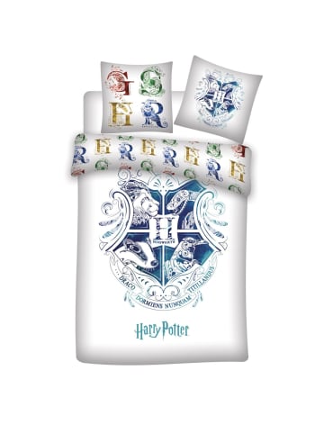 Harry Potter Harry Potter Bettwäsche Set für Schlafzimmer aus 100% Baumwolle in Weiß