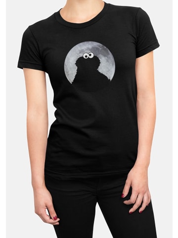 Sesamstraße T-Shirt Cookie Monster in Moonnight in black