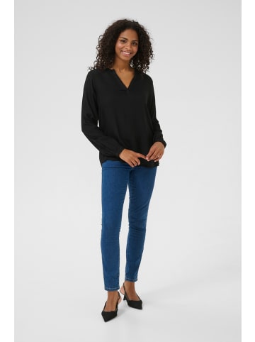 Kaffe Langarm-Bluse KAcalinda in Black Deep