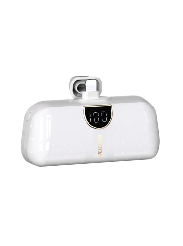 COFI 1453 Dudao K20S Mini-Powerbank in Form einer  Tasche 5000 mAh - externer in Weiß