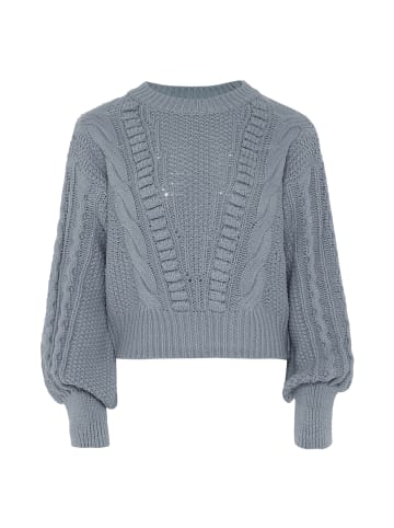 usha BLUE LABEL Sweater in Blau Grau