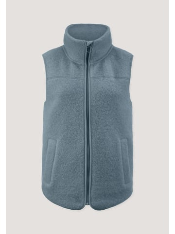 Hessnatur Hessnatur Wollfleece Weste Regular aus reiner Merinowolle in gletscherblau