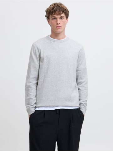 Jack & Jones Strickpullover in Light Grey Melange