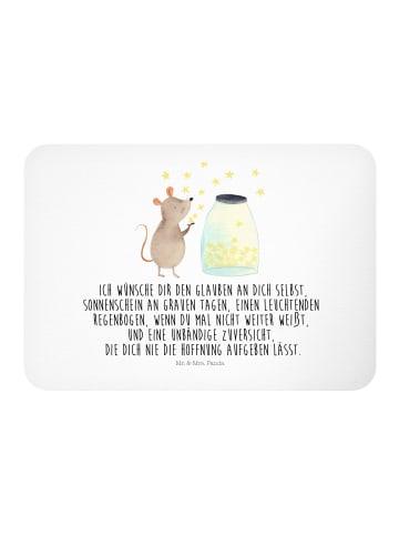 Mr. & Mrs. Panda Kühlschrankmagnet Maus Sterne mit Spruch in Weiß