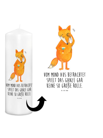 Mr. & Mrs. Panda Weihnachtskerze Fuchs Lord mit Spruch in Weiß