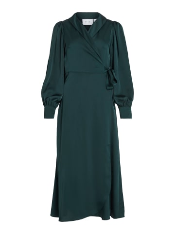 Vila Kleid mit V-Ausschnitt in Scarab