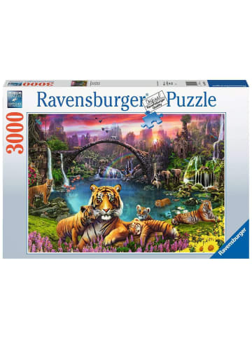 Ravensburger Puzzle 3.000 Teile Tiger in paradiesischer Lagune Ab 14 Jahre in bunt