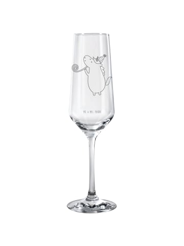 Mr. & Mrs. Panda Sektglas Einhorn Party ohne Spruch in Transparent