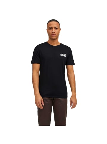 Jack & Jones T-Shirt 6er Pack in Weiß/Marineblau/Schwarz