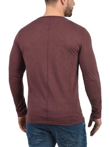 !SOLID Langarmshirt SDDoriano 21102908ME Longsleeve im Double-Layer Look in Rot