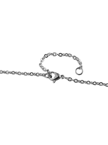Adeliás Damen Halskette – Ankerkette aus Edelstahl 65 cm in silber