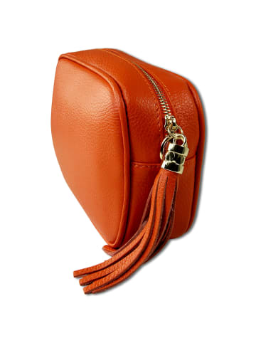 Toscanto Leder Umhängetasche Toscanto Tasche orange ca. 21cm