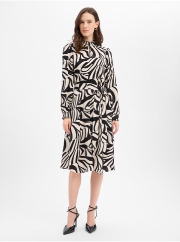 More & More Kleid in beige schwarz - 0001