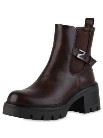 VAN HILL Klassische Stiefeletten Kelly in Dunkelbraun