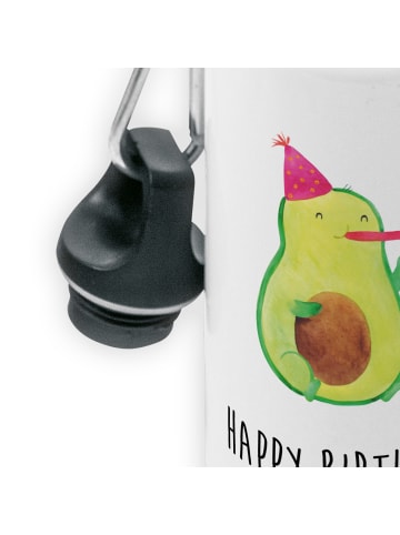 Mr. & Mrs. Panda Wasserflasche Avocado Geburtstag mit Spruch in Weiß