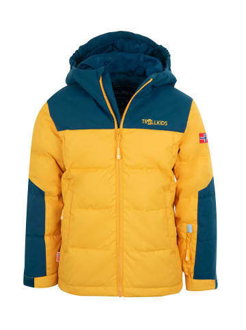 Trollkids Daunenjacke "Narvik XT" in Gelb/Blau