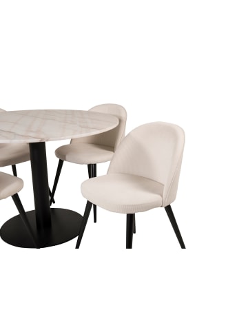 ebuy24 Essgruppe Estelle 78 (5-teilig) Beige 106 x 106 cm