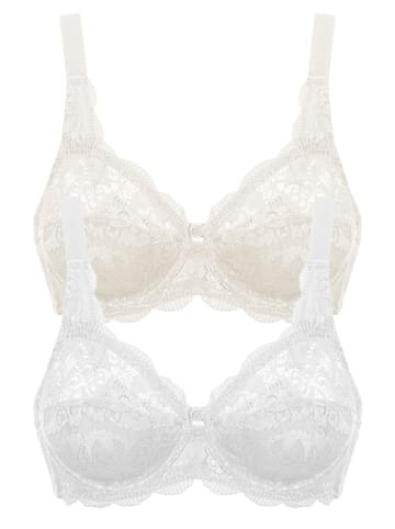 SUSA 2er Pack Bügel BH Latina in champagner weiss