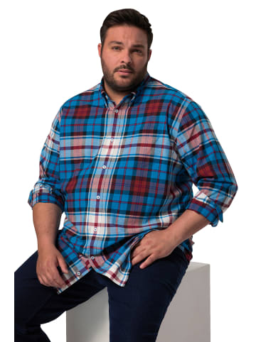 Men Plus Hemd in azurblau