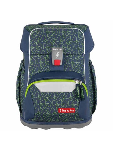 Step by Step Basis - Schulranzen Set 4tlg. (Green Grafics) in Green Geometric