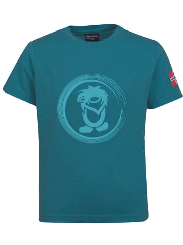 Trollkids T-Shirt "Trollfjord" in Petrolblau