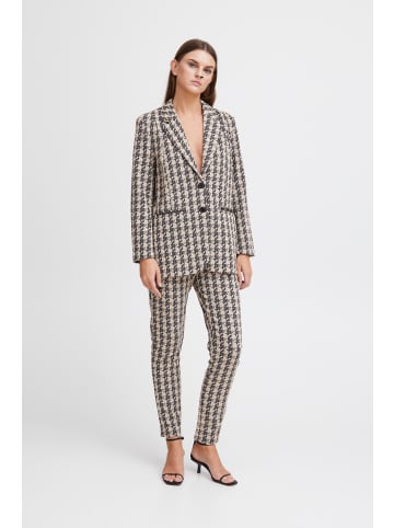 ICHI IHKate regular fit in Doeskin Houndstooth