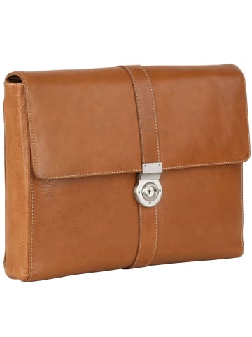 Leonhard Heyden Bergamo Aktenmappe Leder 37 cm Laptopfach hellbraun